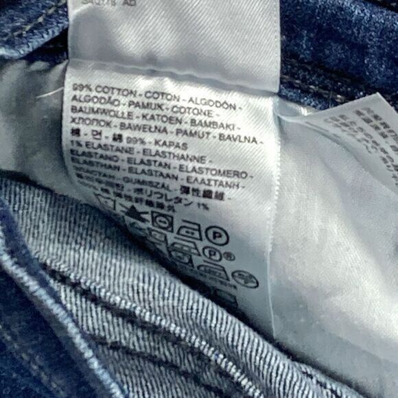 Levis 515 Bootcut Jeans Womens 31 x 30 Blue Medium Wash Stretch Rear Flap Pants - Picture 15 of 16